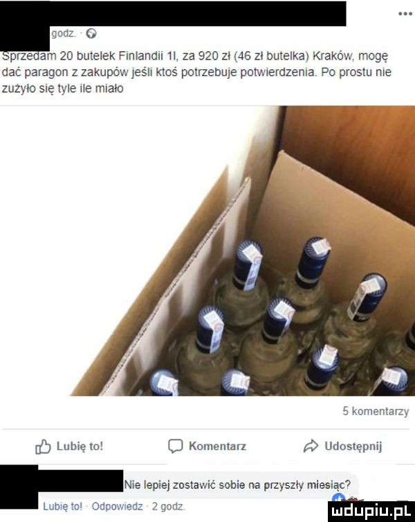 godz   prze am    bmelek finland   za     zł    z butelka kraków mogę dać paragon z zakupów jeśli ktoś pogrzebu e porwerdzenla po prestu nie zuzyio się tyle he minio   komentarzy lubię m c komemarz udostępnij nie lepiej zuslawié sobie na przyszły miesi limie m oapmaz      m
