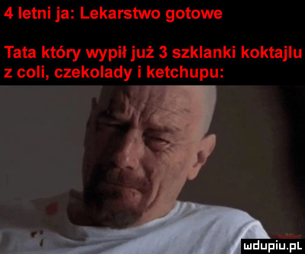letni ja lekarstwo gotowe tata który wypił już   szklanki koktajlu z coli czekolady i ketchupu