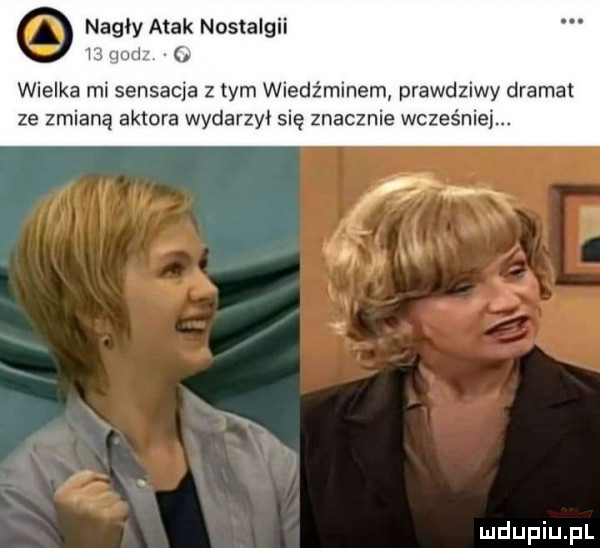 nagły atak nostalgii    goes   wielka mi sensacja z tym wiedźminem prawdziwy dra at ze zmianą aktora wydarzył się znacznie wczas
