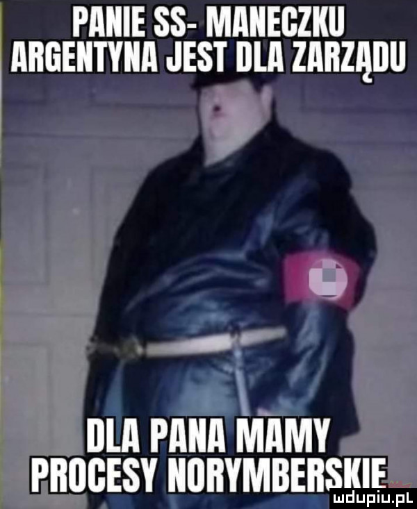 panie ss manegznu argentyna jest dla zarzaru   w o ina pana mamy prugesy norymberskie dejiu lep