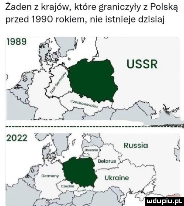 żaden z krajów które graniczyły z polską przed      rokiem nie istnieje dzisiaj