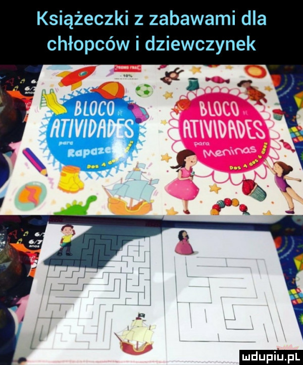 książeczki z zabawami dla chłopców i dziewczynek