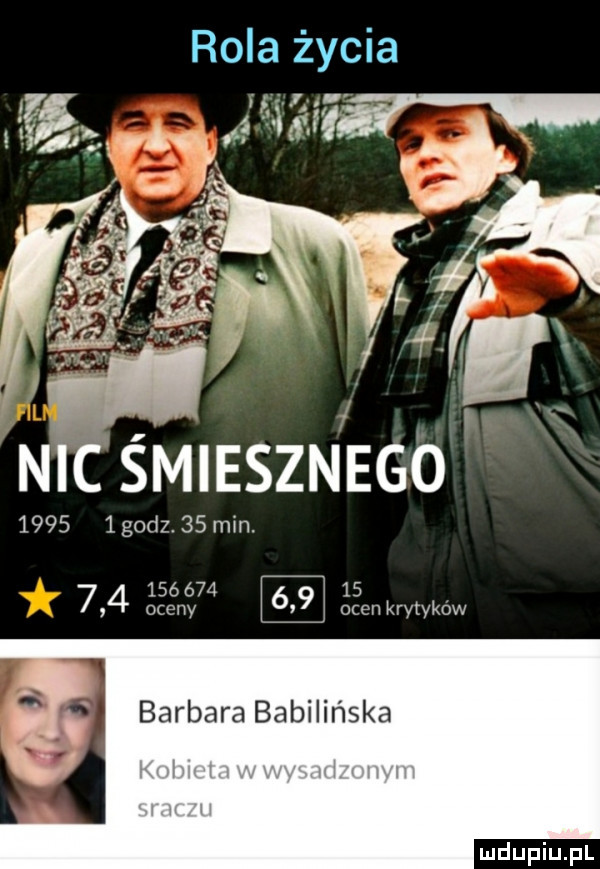 rola życia n c śmiesznego      lgodz.    mm.                  oceny ocen krytyków barbara babilońska