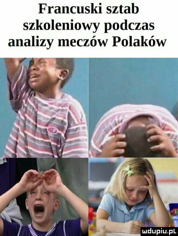 francuski sztab szkoleniowy podczas analizy meczów polaków