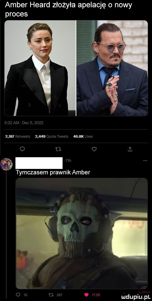 amber heard złożyła apelację o nowy proces             lek o z tymczasem prawnik amber. o mk