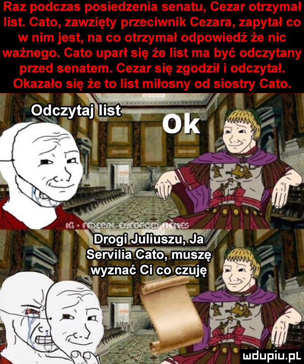 r chytał est y gr ml drogi juliuszu wba servilia cito muszę q wyznat ci co czuję