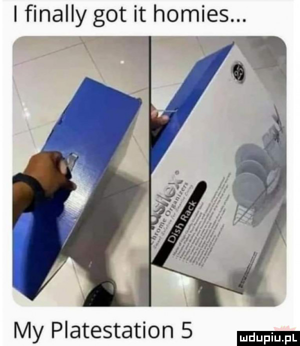 i ﬁnally got it homies. if. my platestation