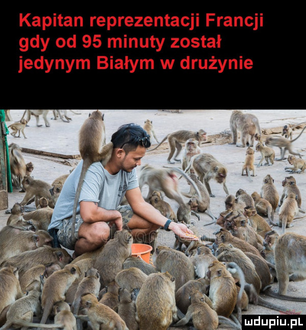 kapitan reprezentacji francji gdy od    minuty został jedynym białym w drużynie