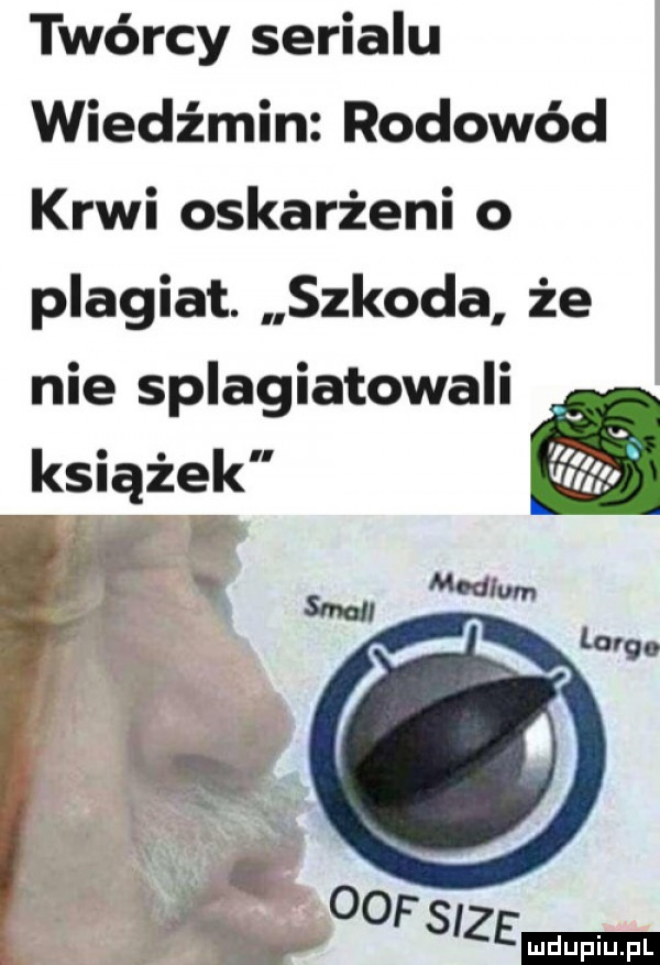 twórcy serialu wiedźmin rodowód krwi oskarżeni o plagiat. szkoda że kw oofs ze