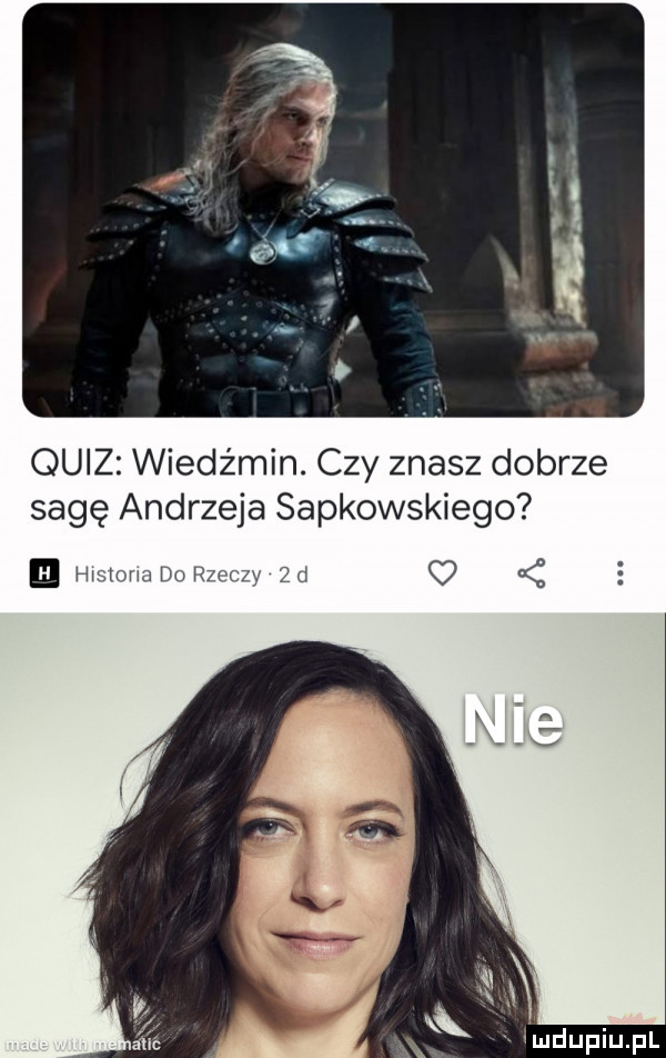 quiz wiedźmin. czy znasz dobrze sagę andrzeja sapkowskiego ﬂ hmmm du q  kkk