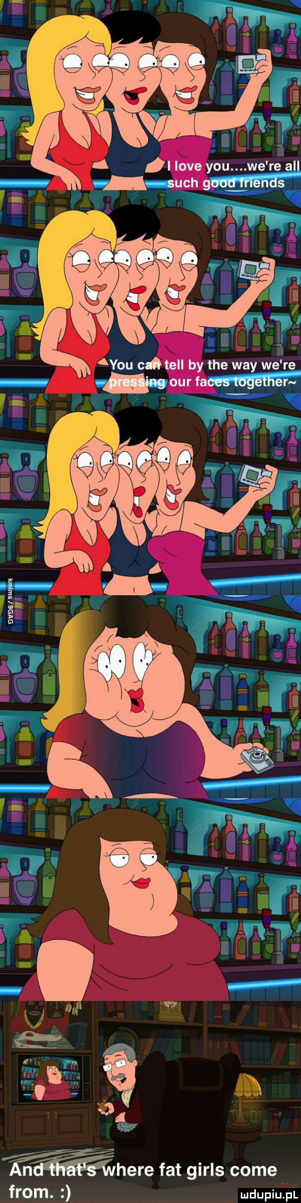 ou we re all on friends where fat girls cole