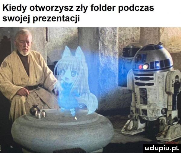kiedy otworzysz zły folder podczas swojej prezentacji z