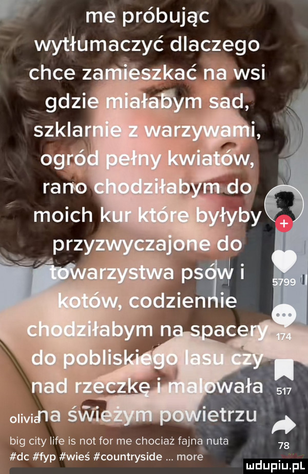 me próbując wytłumaczyć dlaczego kić na wsi a m d big city lice is not for me chociaż fajna. nuta  s dc fdp wies countryside more