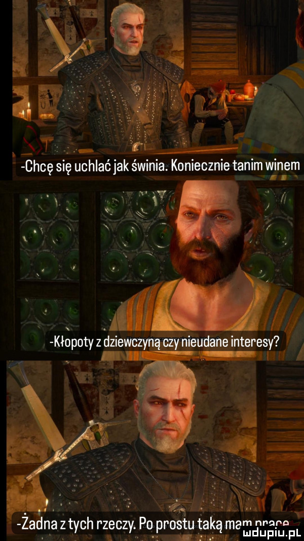 d hcę się uchlać jak swinia. koniecznie tanim winem żadna z tych rzeczy po prestu taką mam ei mru damn f