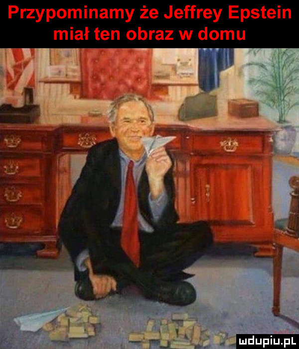 przypominamy że jeffrey epstein miał ten obraz w domu