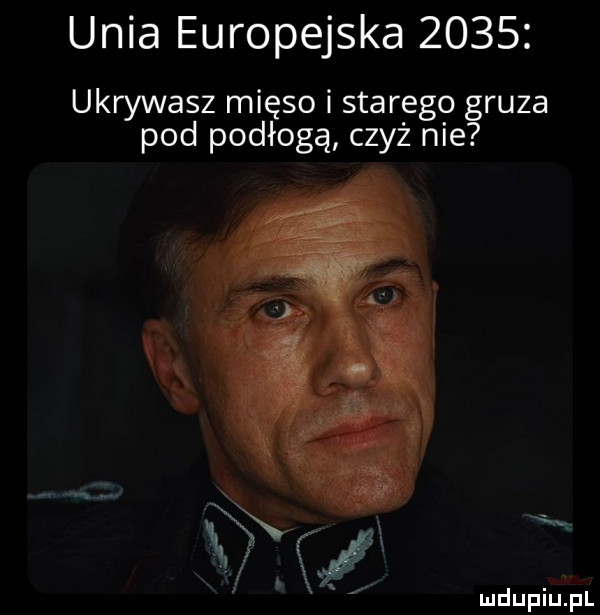 unia europejska      ukrywasz mięso i starego gruza pod podłogą czyż nie