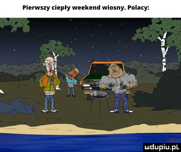 pierwszy ciepły weekend wiosny. polacy