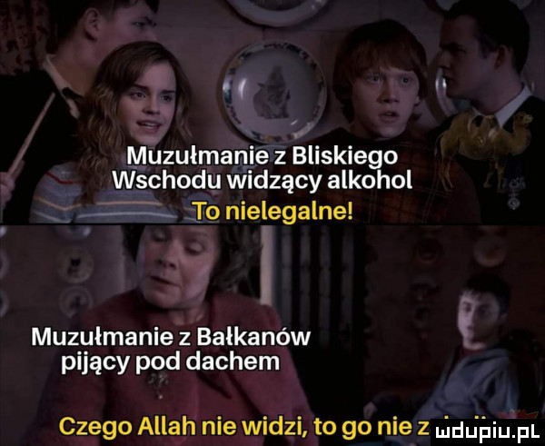 u muzułmanie z śliskiego wschodu widzący alkohol   to nielegalne i muzułmanie z bałkanów pijący pod dachem czego allah nie widzi to go nie z hidﬁhiu pl