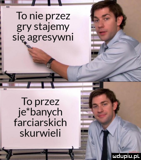 to nie przez gry stajemy się agresywni n i i i i i i i i i to przez je batych farbiarskich skurwieli x