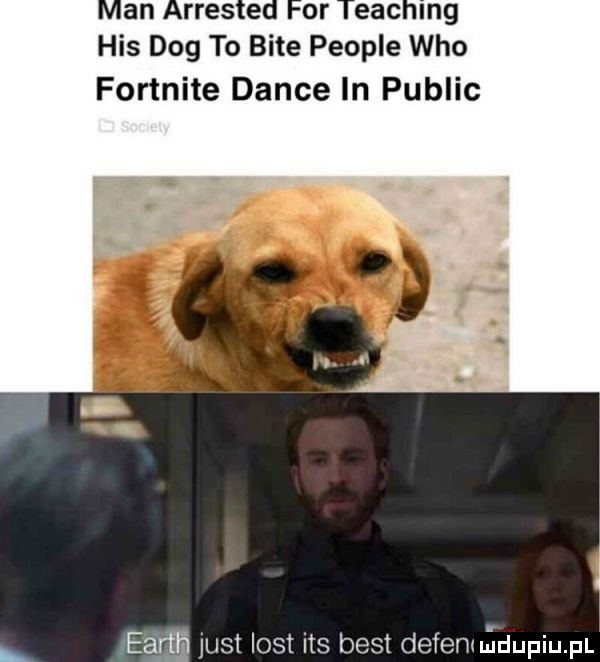 his dog to bite people who fortnite dance in pudlic eajń just list ihs best defemu mupiupl