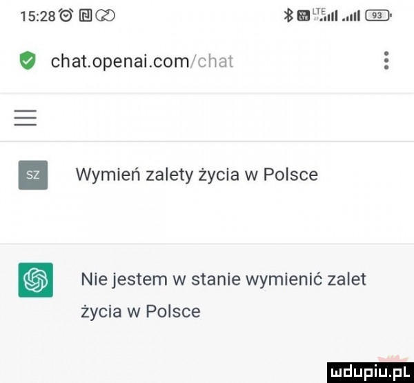 lidl cb full ul chat openai com chat wymień zalety życia w polsce r  nie jestem w stanie wymienić zalet życia w polsce