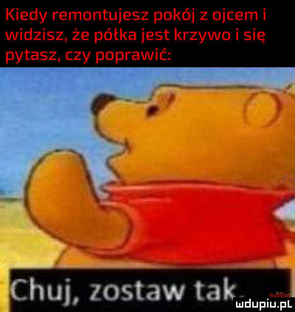 chuj zostaw tak