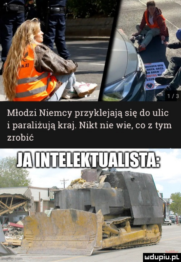 młodzi niemcy przyklejają się do ulic i paraliżują kraj. nikt nie wie co z tym zrobić