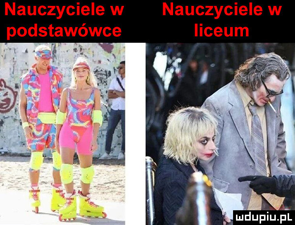 nauczyciele w podstawówce ś. x nauczyciele w liceum