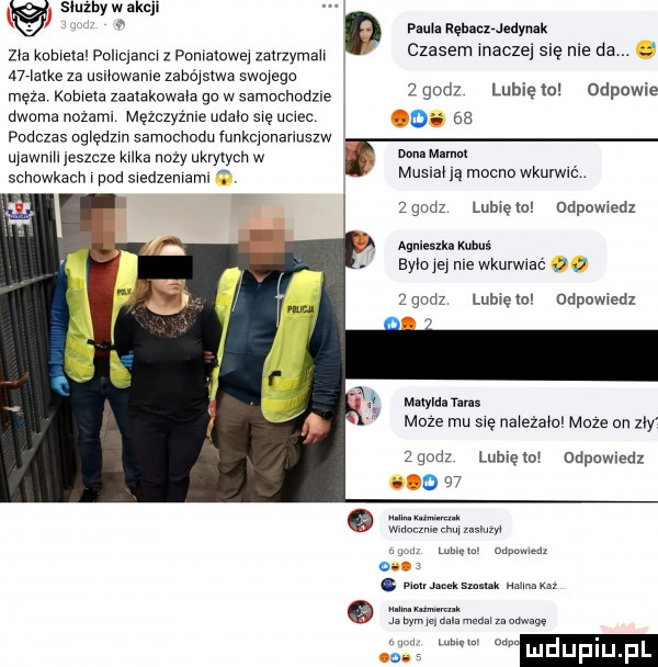 sluzby w akaj p m. rehnnzdedynnk czasem mecze się nie da na komm pnnqanm z pumas ą zatrzymah make za usnowame zabójstwa samego. meza kometa zaatakowała go wsamochodzle   godz lubie   odpowie dwoma nozem męzczyźme udalo się mee. o    podczas ogxęazm samochodu lunkqonauuszw ujawnm jeszcze kuka noży ukrytych w   schowkach pod swedzemaml musiał a mocno wkurwm zgndz lubmoz odpowedz u mick. m bylam me wkurwiać. a zgodz lubno deowwedx mmm moze mu swe naweżaw moze on zły zgudz lubiewo odpuwledz ow warsów. tran eksmnlnk mmm     m w