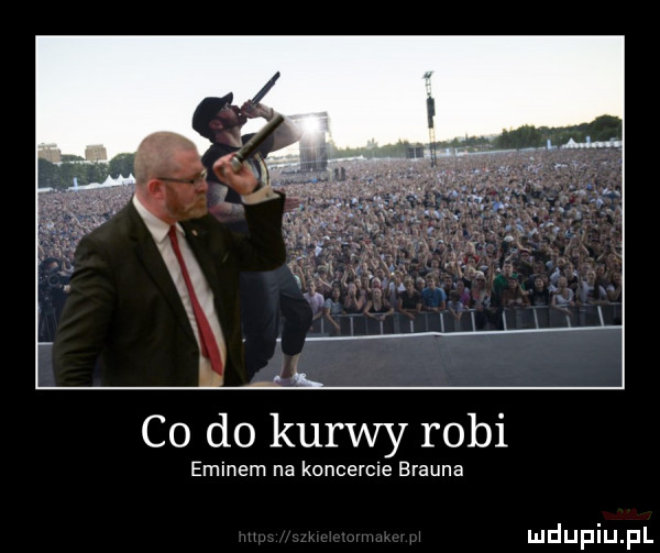 co do kurwy robi eminem na koncercie brauna