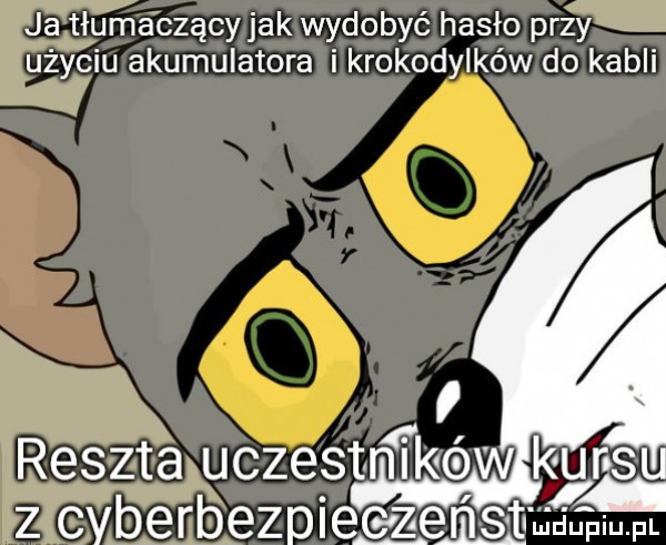 ja tłumaczącyjak wydobyć hasło przy użyciu akumulatora i krokodylków do kabli reszta uczestrffkew kur su. l z cvberbezpleezen. s twpw