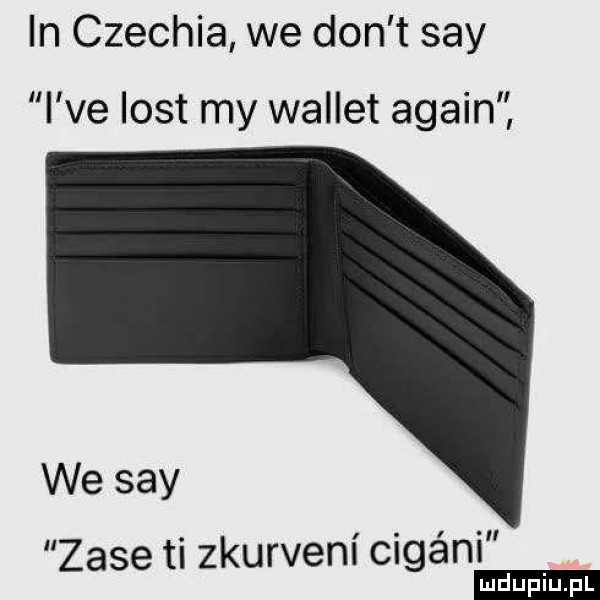 in czechła we don t say i ve list my wallot alain we say i venici a ni zaje tl ziu
