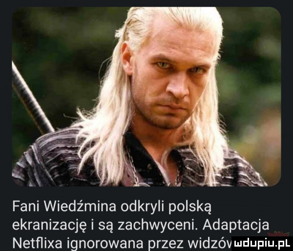 fani wiedźmina odkryli polską ekranizację i są zachwyceni. adaptacja netflixa ignorowana przez widzóv wdupiupl