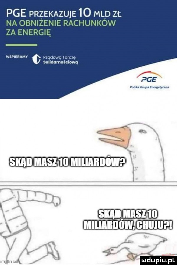 pge przekazuje    mld zł na obnizenie rachunkow za energie wswumv r sill      mm ma. nn rm. skali msz xx i l. blllllll