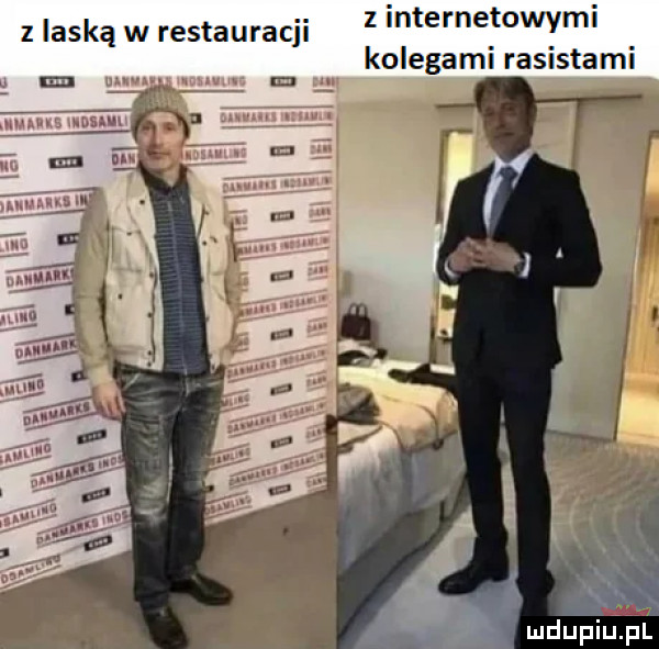 z internetowymi z laską w restauracji kolegami rasistaml mdupiup