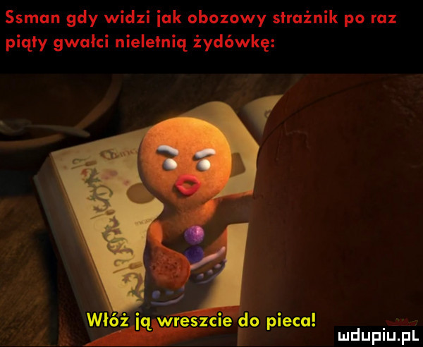 ssmun gdy widzi idk obozowy strużnik po raz piały gwalci nielelniq żydówkę w ą es zwie do piecu mdupuupl