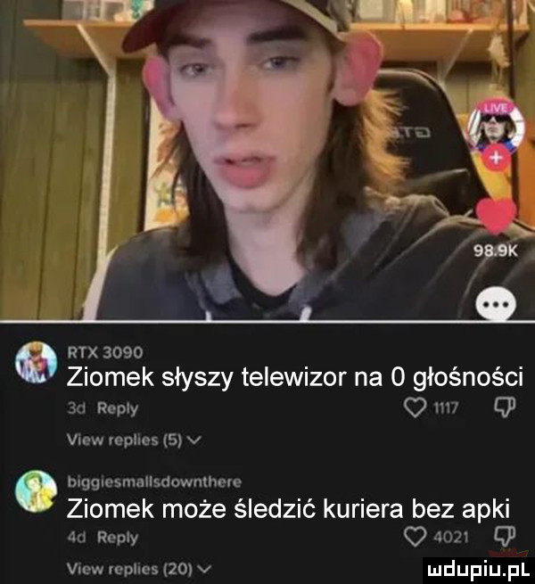 g rex      ziomek słyszy telewizor na   głośności an repry o un q  view vepllos   v blgglosmallsdownmere ziomek może śledzić kuriera bez apki do repry      qi vlewlcp es    v