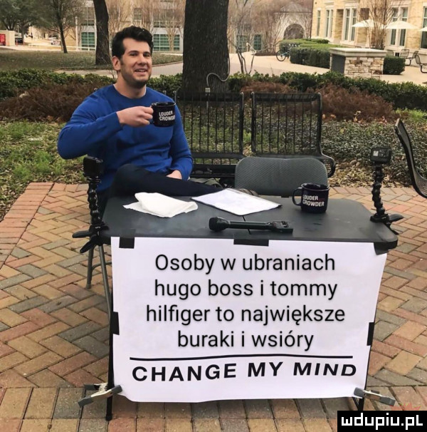 osoby w ubraniach hugo boss itommy hilﬁger to największe buraki i wsióry w