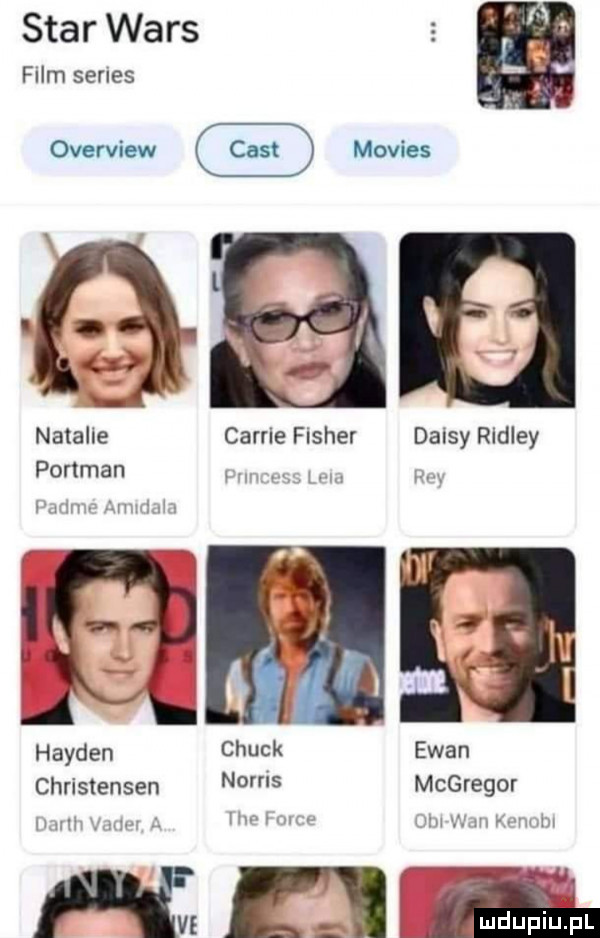 star wars film series overview movies natalie carrie fisher daisy ridley portman w. mm h lea harden chuck elan christensen n   mcgregor ukw hmmm wxuhb vn wam