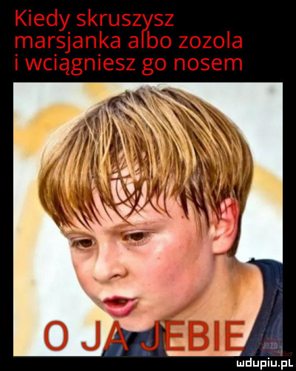 kiedy skrusz sz marsjanka a bo zozula i woągniesz go nosem mdupiupr