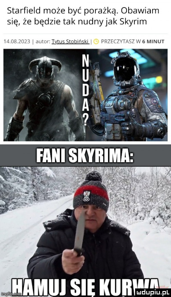 starfield może być porażką. obawiam się że będzie tak nudnyjak skyrim p
