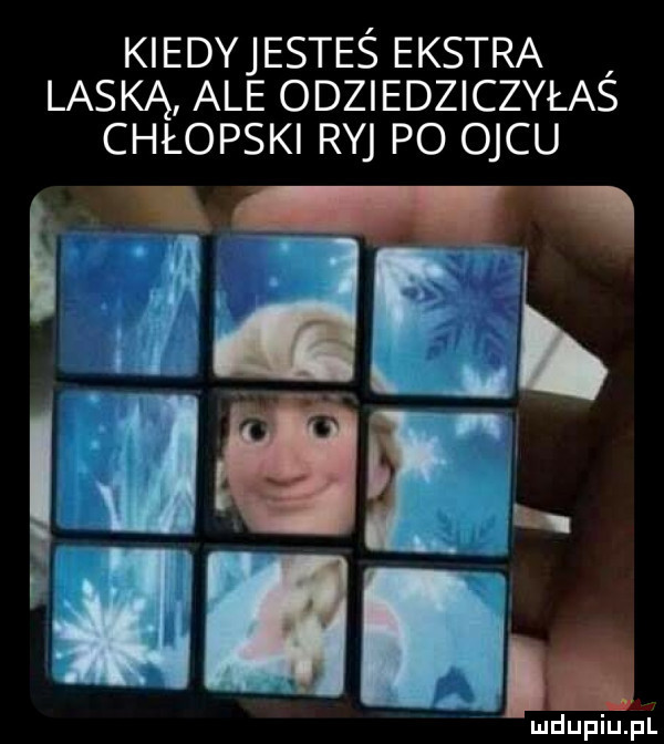 kiedy jesteś ekstra laską ale odziedziczyłas chłopski ryj po ojcu