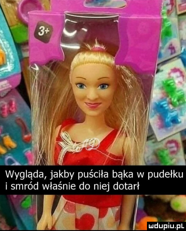 wygląda jakby puściła bąka w pudełku i smród właśnie do niej dotarł. abakankami manin pi