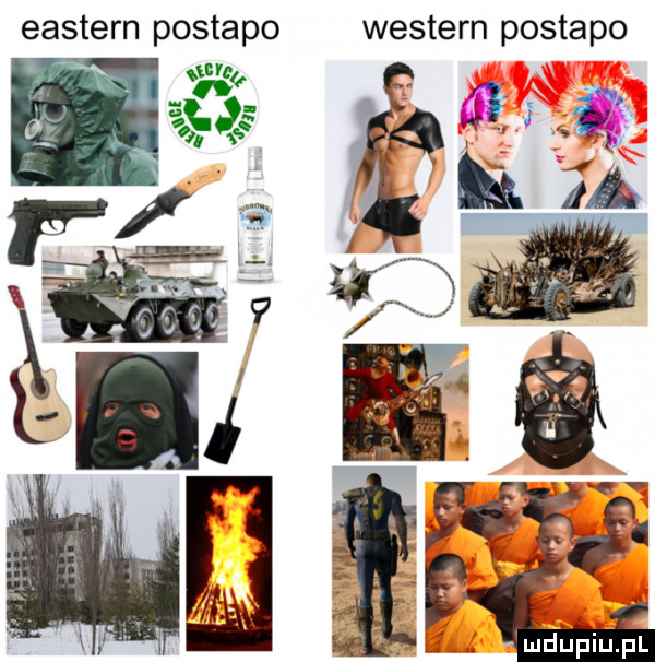 eastern postapo western postapo