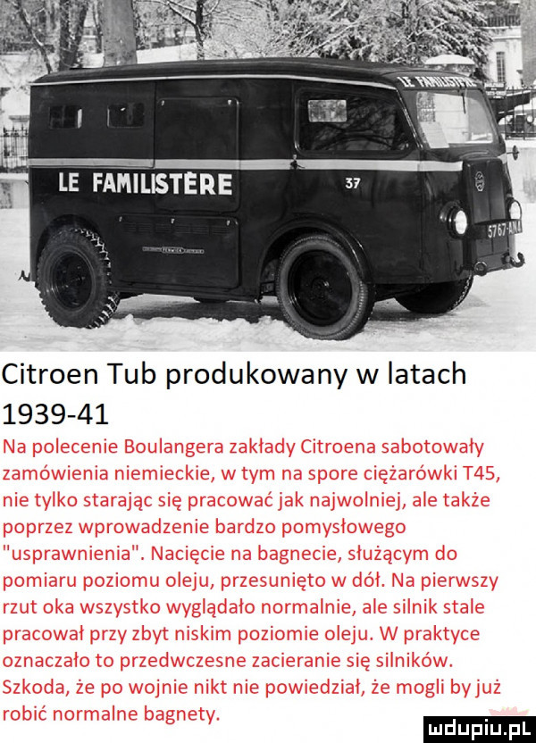 citroen tub produkowany w iktach         ludu iu. l