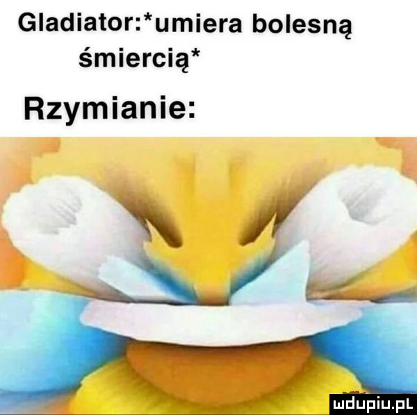 gladiator umiera bolesną śmiercią rzymianie