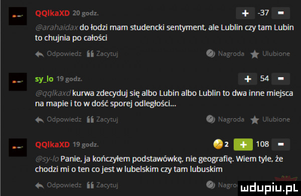 qqikaxd m w    do odzimaummendisemymem alemuinaymlulin mmujriaporanid   ma v ii vr   syjomgndz   . kurwa zdecyduj się albo lubin albo udam m m inne miejsca na mapi im w dni spam odlegwści. a ii quapu a w. ma l r panie a mwmmmmnmwaaęwm tym. że mndzinimmmjeqwluminaycamlmm n ii