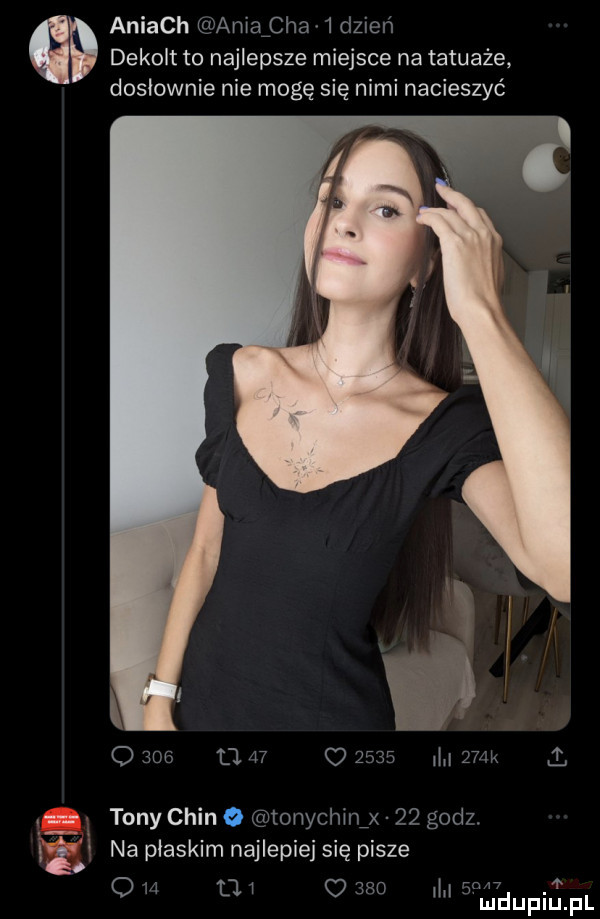 aniach am aicha   dzień dekolt to najlepsze miejsce na tatuaże dosłownie nie mogę się nimi nacieszyć o     l           iq    k ll tony chin o tonychinj    godz. na płaskim najlepiej się pisze i          ma      i mdupqul