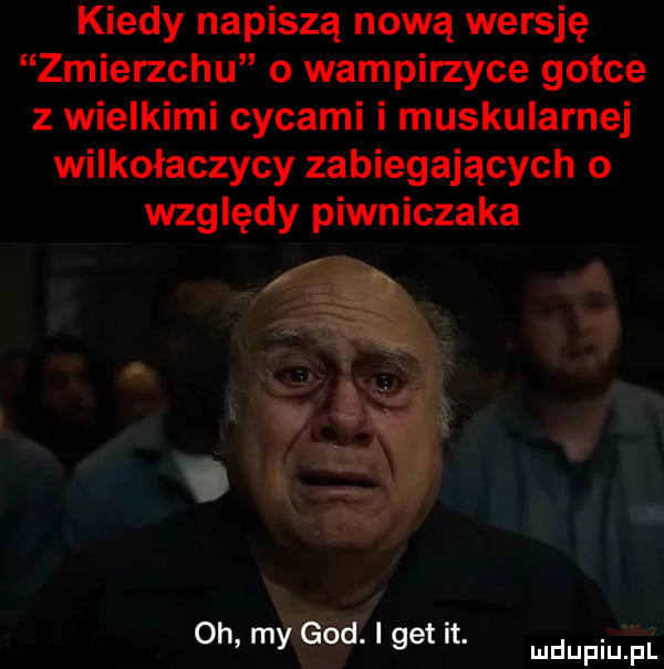 kiedy napiszą nową wersję zmierzchu o wampirzyce gotce z wielkimi cycami i muskularnej wilkołaczycy zabiegających o względy piwniczaka