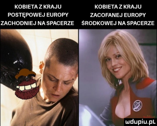 kobieta z kraju kobieta z kraju postępowej europy zacofanej europy zachodniej na spacerze środkowej na spacerze